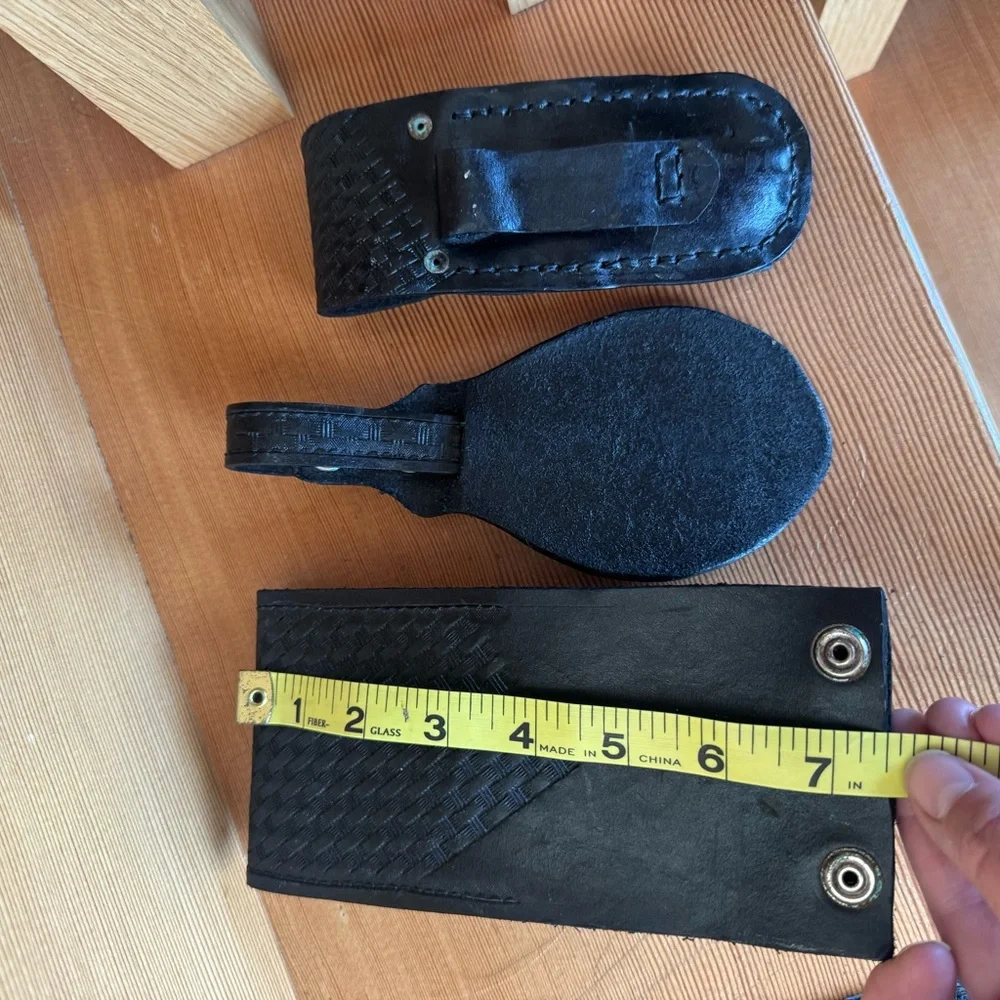 Black Leather Accessory Set